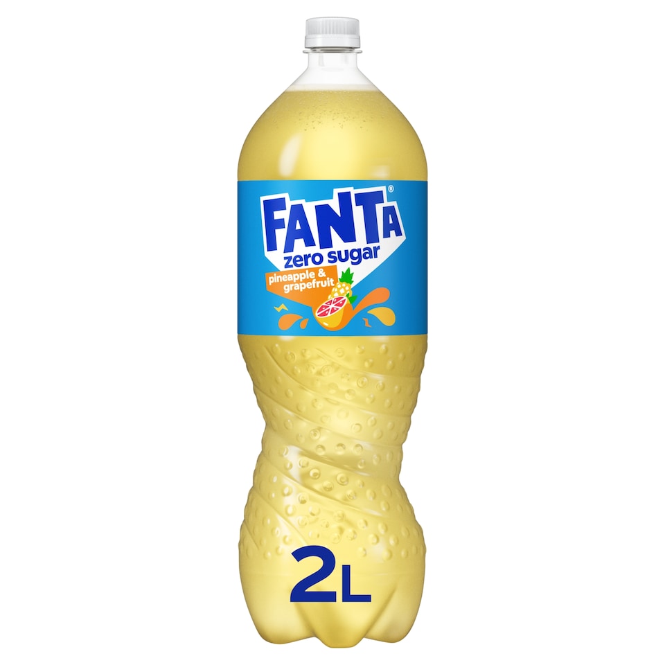 image 1 of Fanta Zero Pineapple & Grapefruit 2L