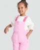 image 2 of F&F Girls Reflective Ski Salopettes in Pink