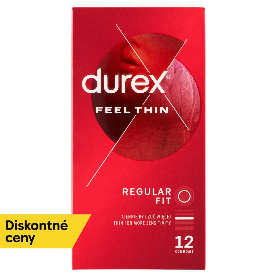 obrázok 1 z Durex Feel Thin prezervatívy 12 ks