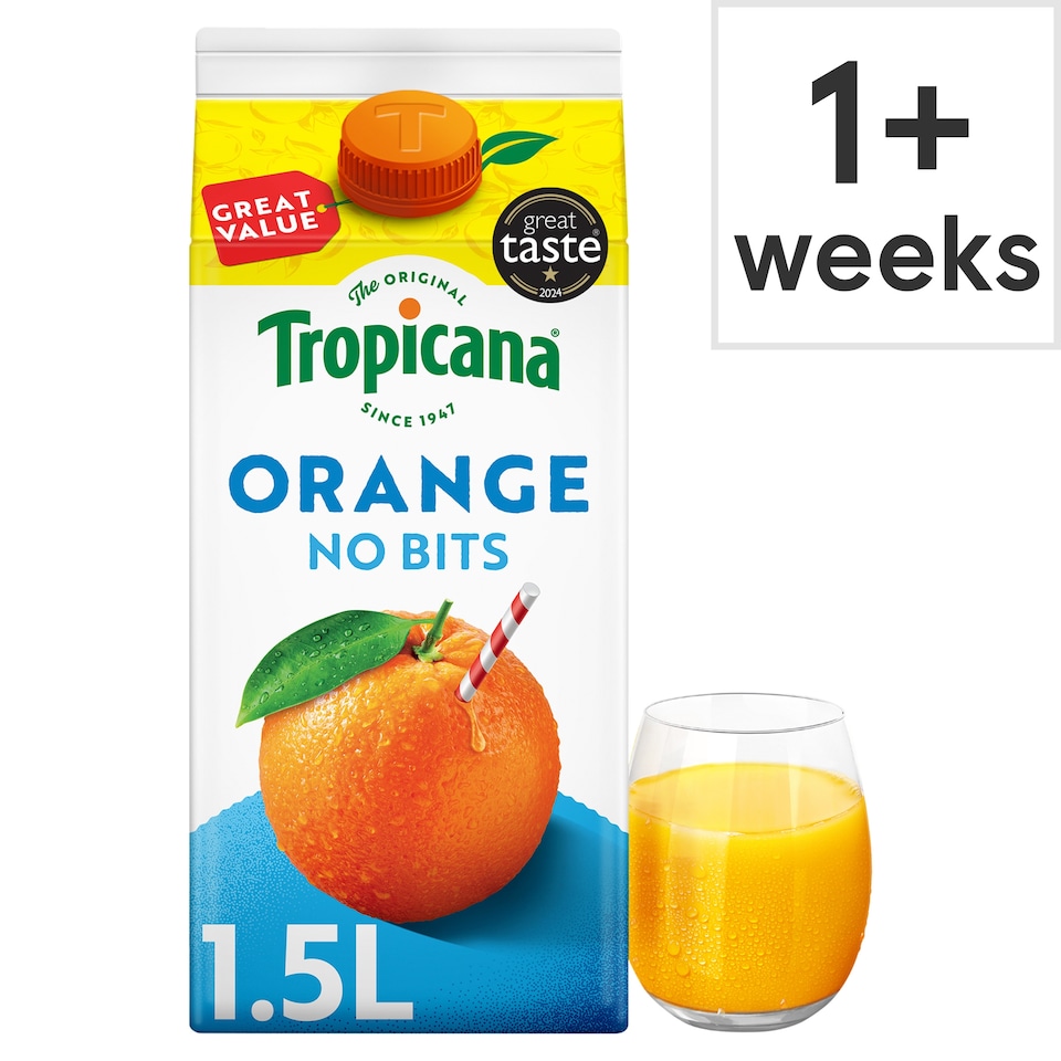 image 1 of Tropicana Smooth Orange Juice 1.5L