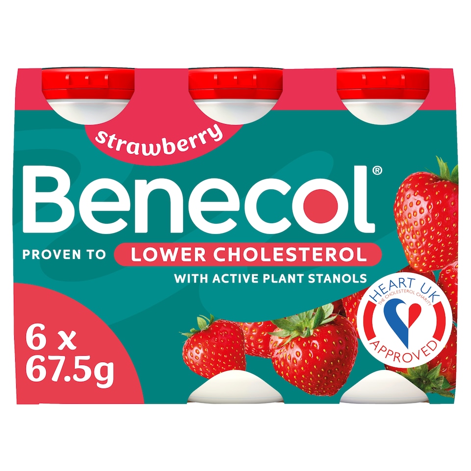 image 1 of Benecol Yogurt Drink - Strawberry 6x67.5g