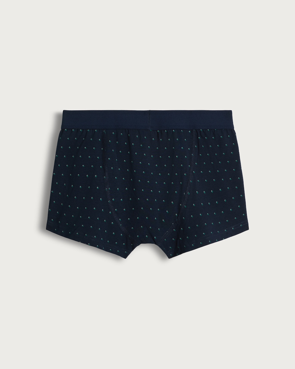 image 1 of F&F 3-Pack Cotton Rich Patterned Hipsters in Green