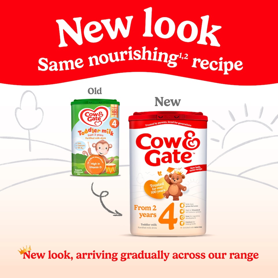 image 1 of Cow & Gate 4 Toddler Milk Formula 2+ Years 800g