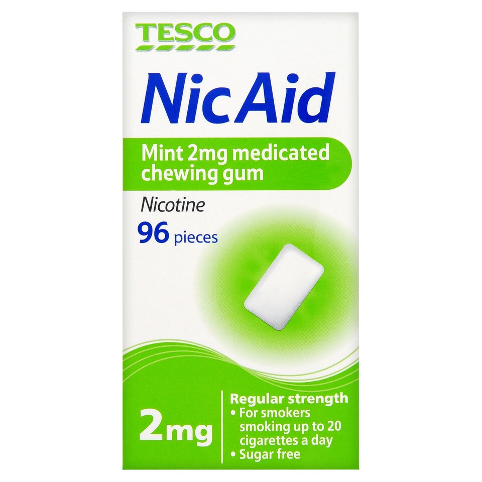 TESCO NICAID 2MG GUM 96S