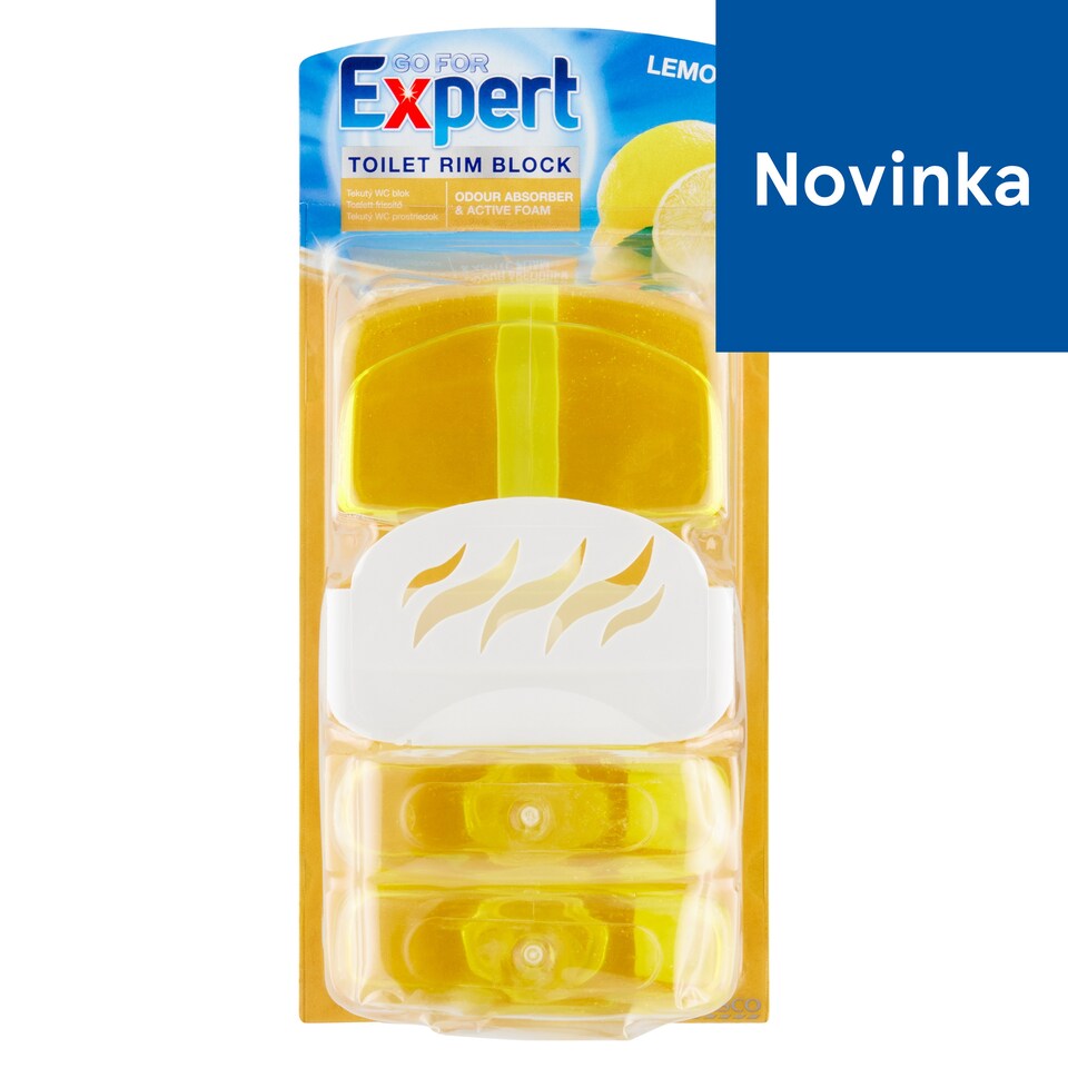 Go for Expert Lemon Toilet Rim Block 3 x 55 ml