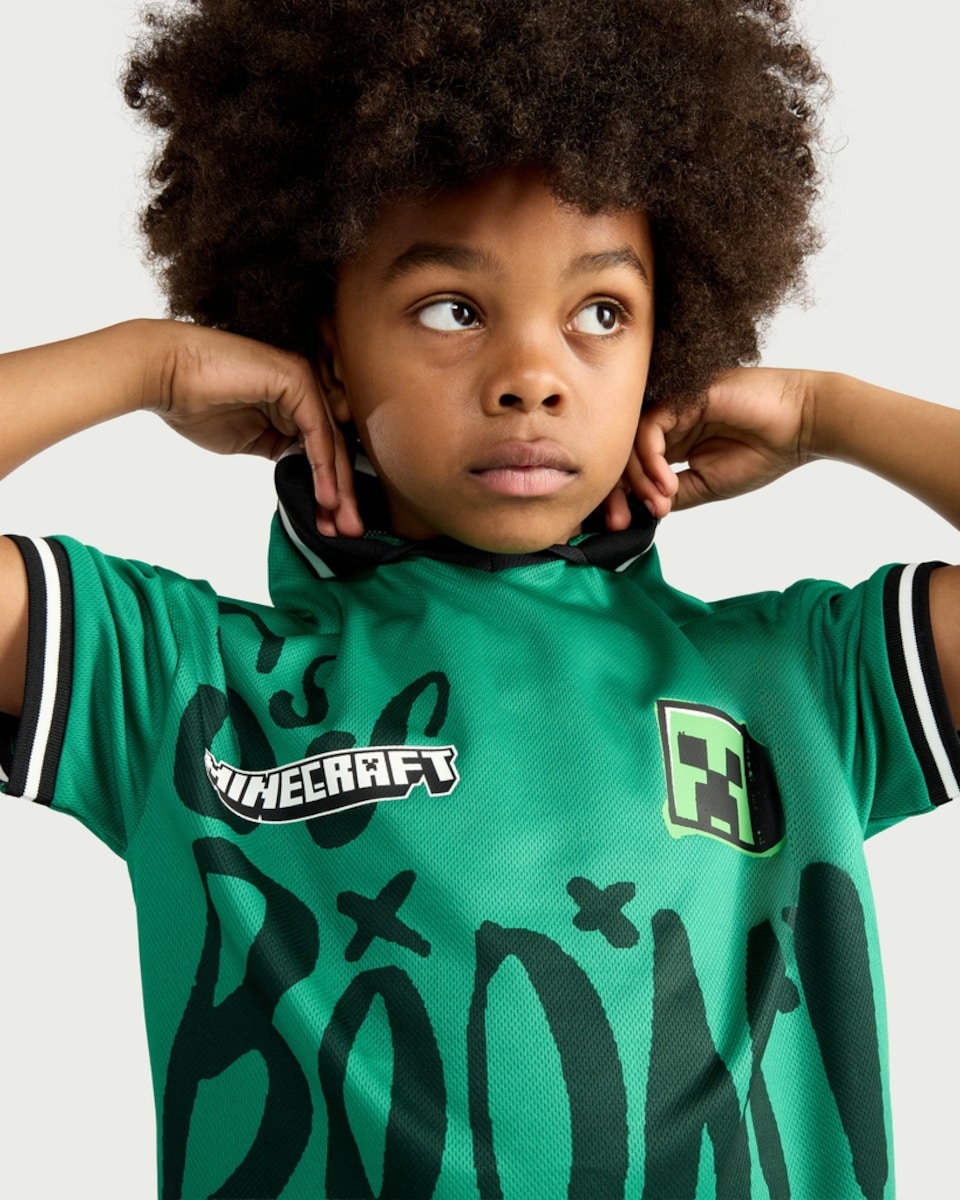 image 1 of Minecraft 2-Piece Boom TNT T-Shirt and Shorts Set in Green