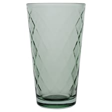 F&F Home Diamond Hiball Glass - Sage Green
