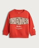 image 4 of F&F Boys Cotton Rich Adventure Off Road Print Sweatshirt in Orange