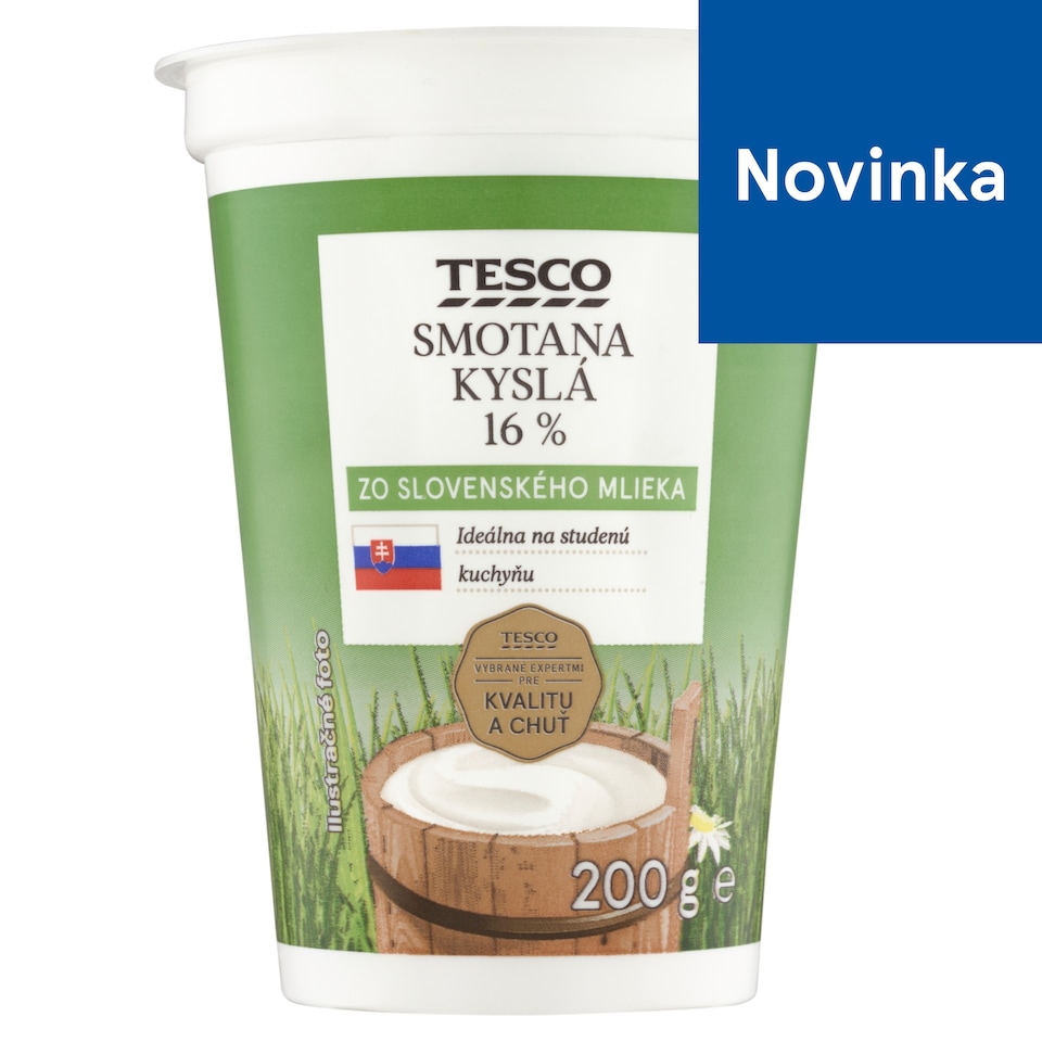 Tesco Smotana kyslá 16% 200 g
