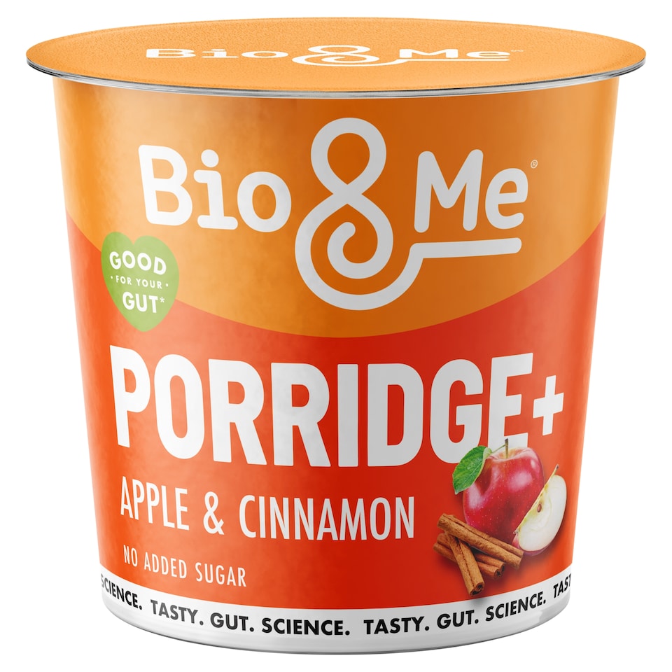Bio&Me No Added Sugar Porridge+ Pot - Apple & Cinnamon 65g