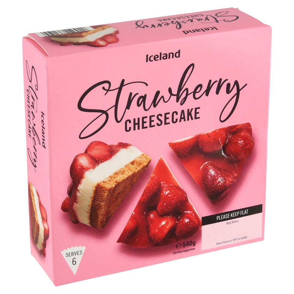 image 1 of Iceland Strawberry Cheesecake 540g
