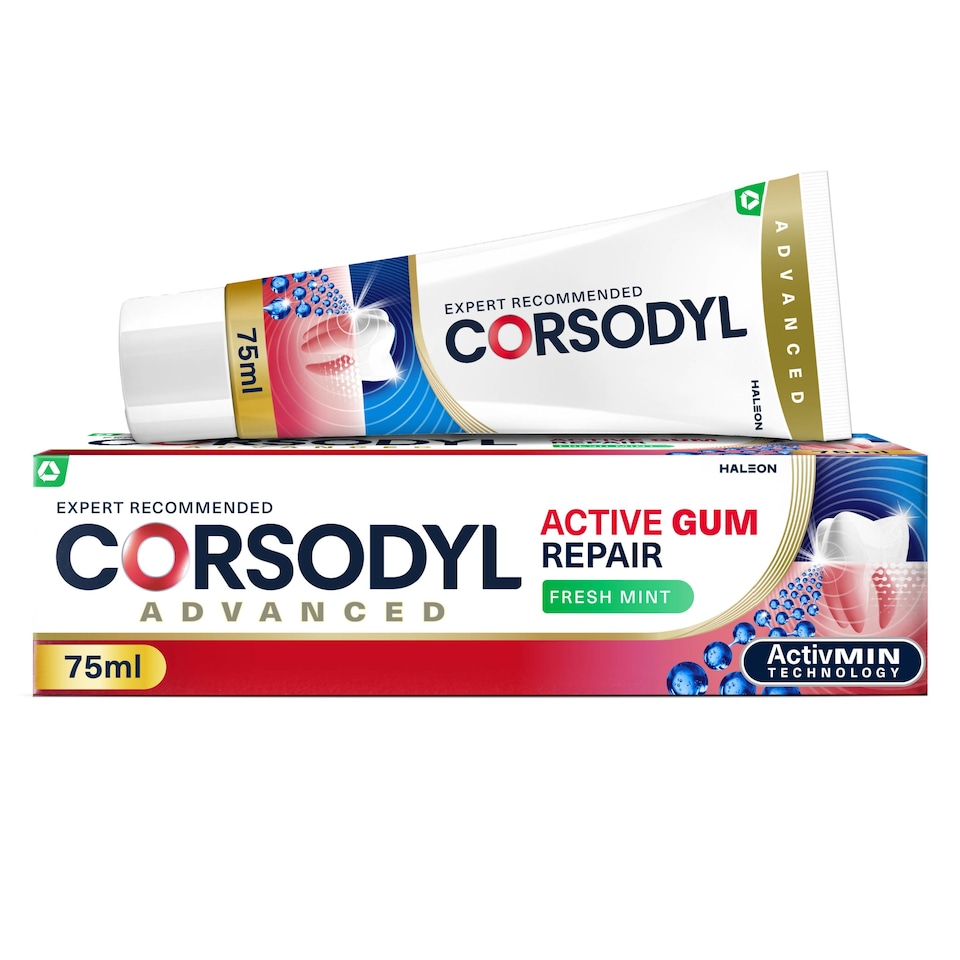 image 1 of Corsodyl Active Gum Repair Toothpaste - Fresh Mint 75ml
