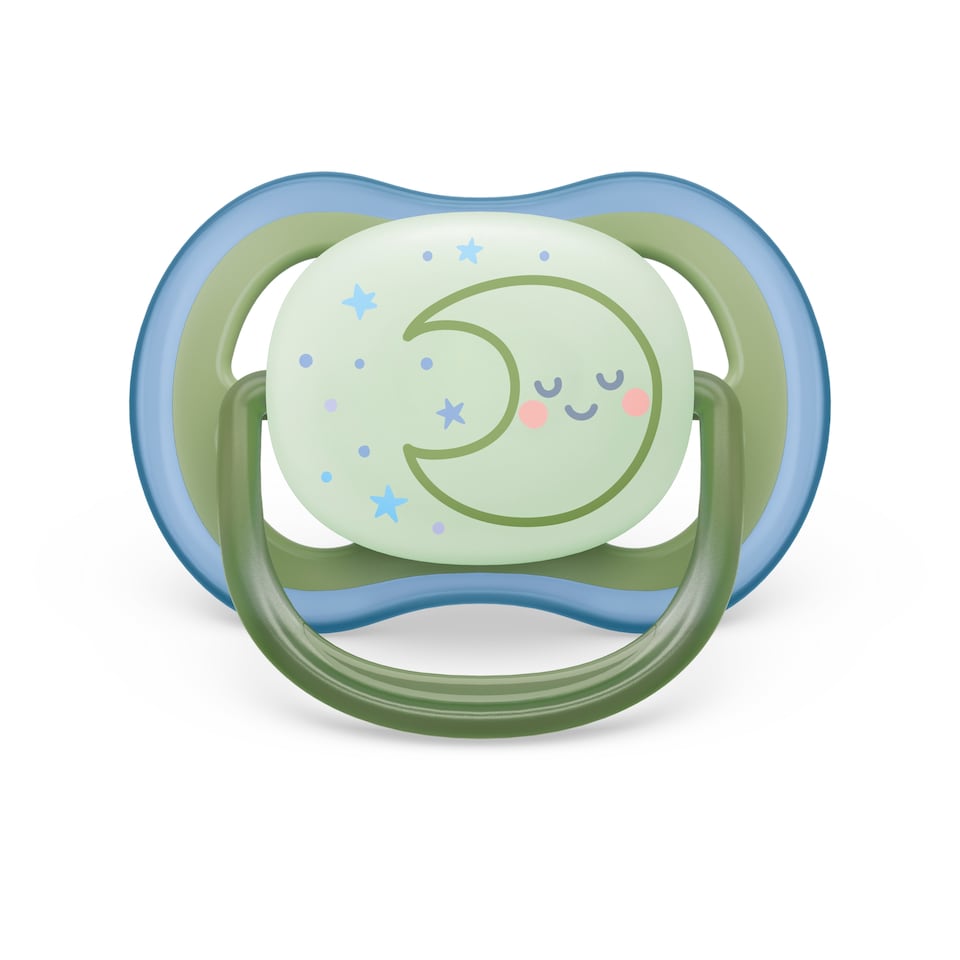 image 1 of  Philips Avent Ultra Air Night Time Soother 18m+ 2 pack