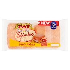 Pat The Baker Plain White Slimbos 6 Pack 210G