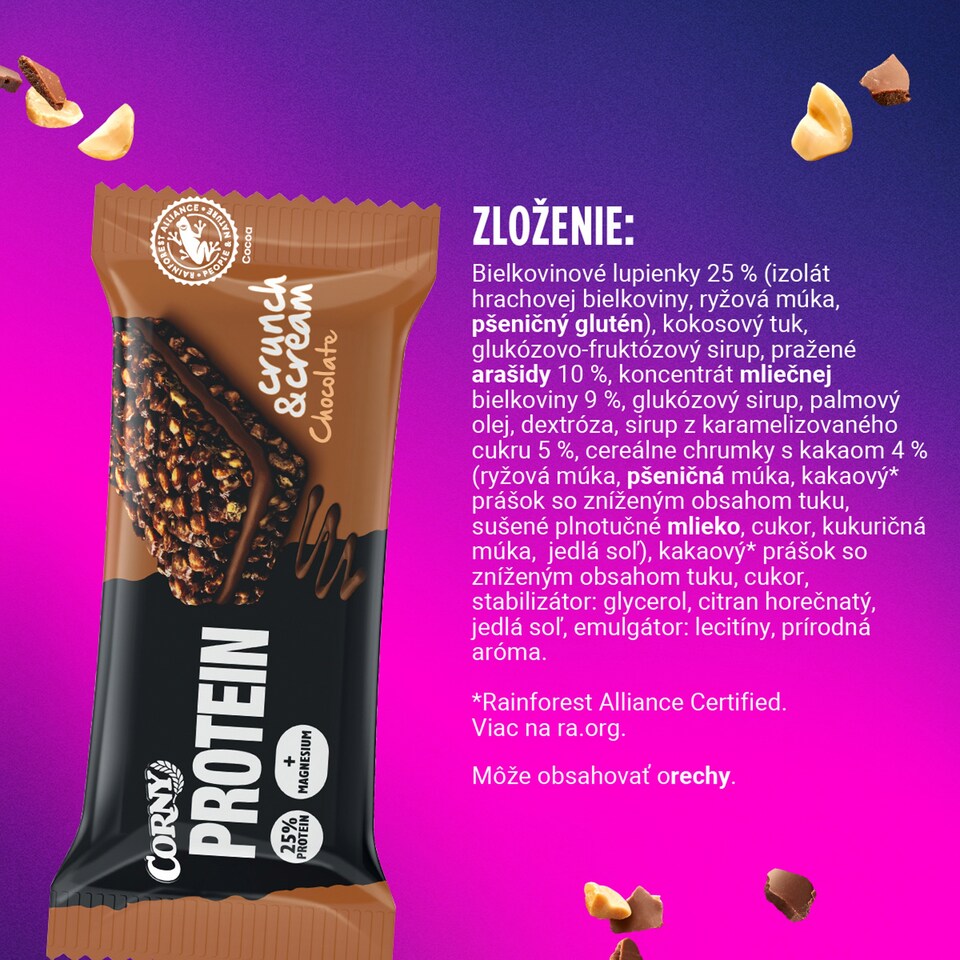 obrázok 1 z CORNY Crunch & Cream Čokoláda 35 g