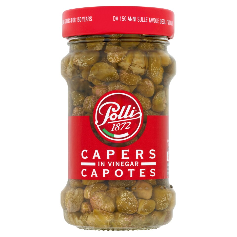 Polli Capers in Vinegar Capotes 190g Tesco Groceries