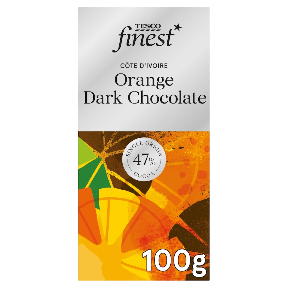 Tesco Finest Orange 47% Dark Chocolate 100g