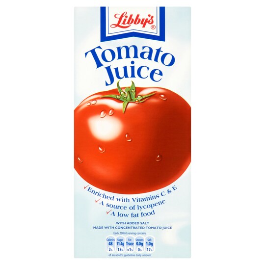 Libbys Tomato Juice 1L Tesco Groceries