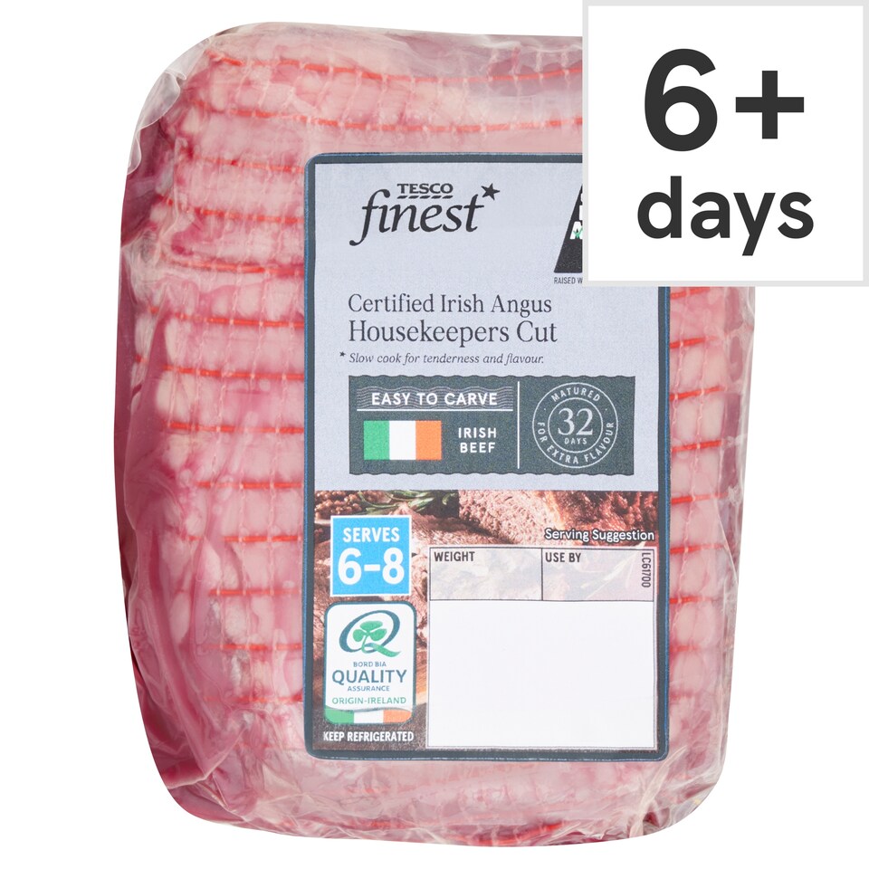 Tesco Finest Certified Irish Angus Housekeeper Cut 1.2kg