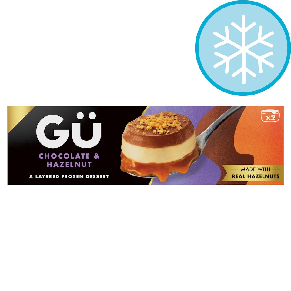 image 1 of Gu Chocolate & Hazelnut Frozen Dessert 2x80g