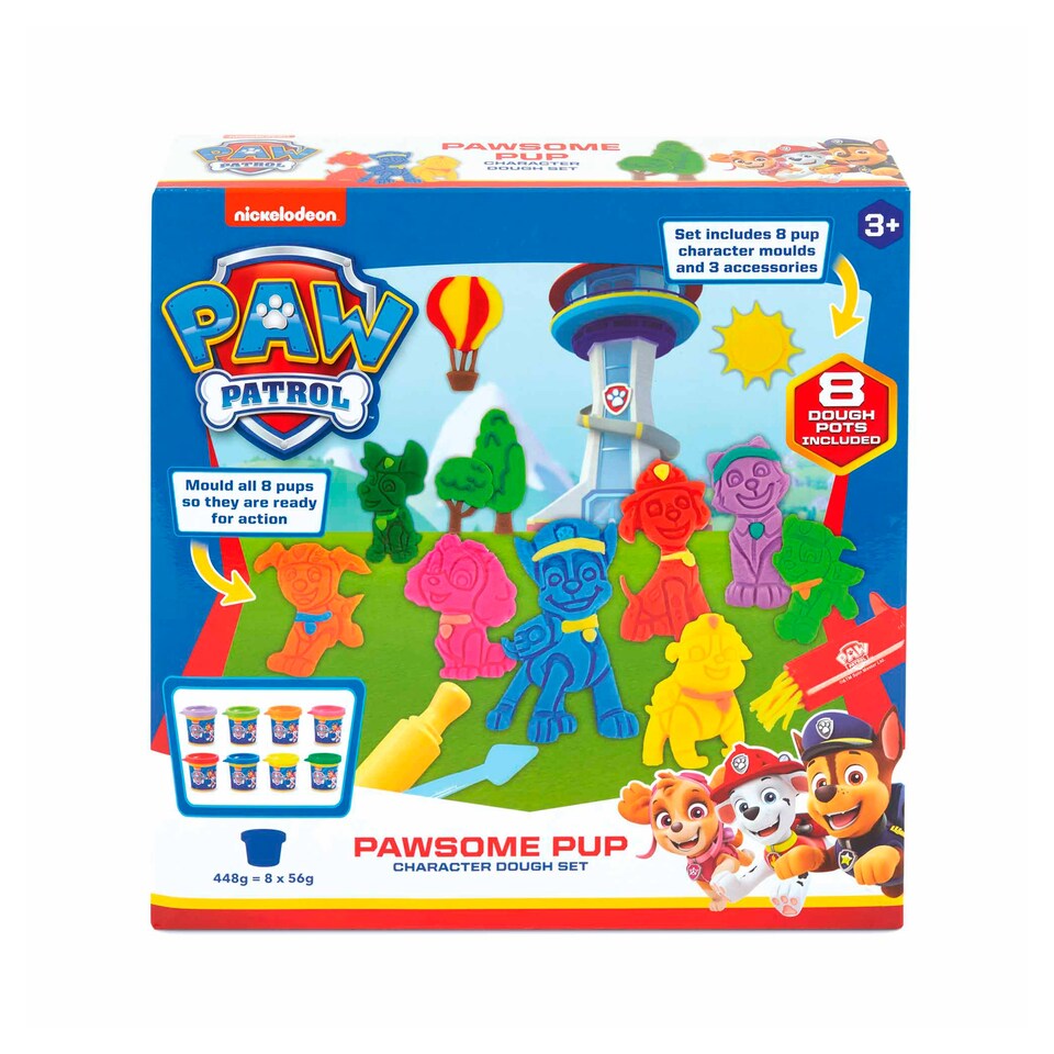 Paw Patrol Pawsome Pups plastelína sada 8 x 56 (448 g)