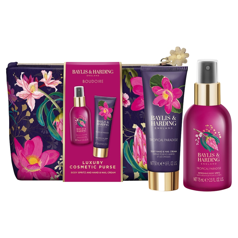 image 1 of Baylis & Harding Boudoire Cosmetic Purse Gift Set