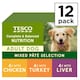 image 1 of Tesco Adult Dog 12 Pate Selection Chicken Turkey Liver 1.8Kg