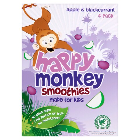 Happy Monkey Smoothies Apple Blackcurrant 180ml Tesco Groceries happy-monkey-smoothies-apple-blackcurrant-180ml-tesco-groceries