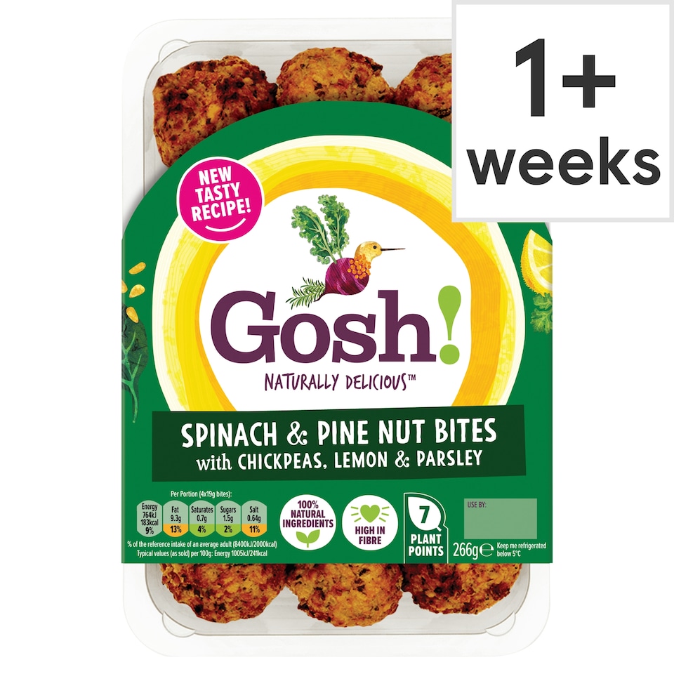 image 1 of Gosh! Spinach & Pinenut Bites 266G