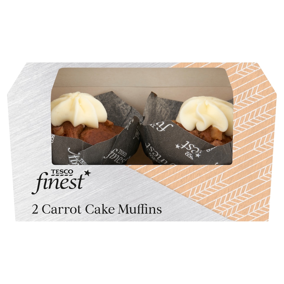 Tesco Finest Carrot Cake Muffins 2 Pack