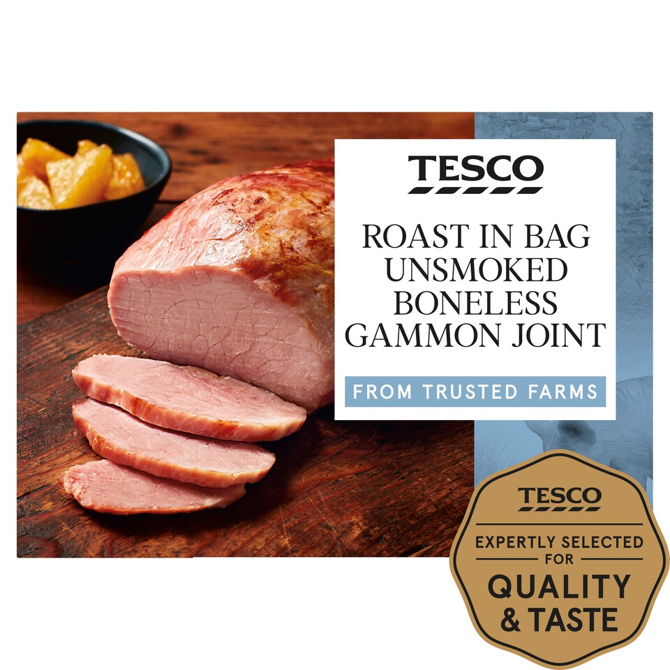 Tesco Roast In Bag Unsmoked Bonless Gammon Joint 800G Tesco Groceries