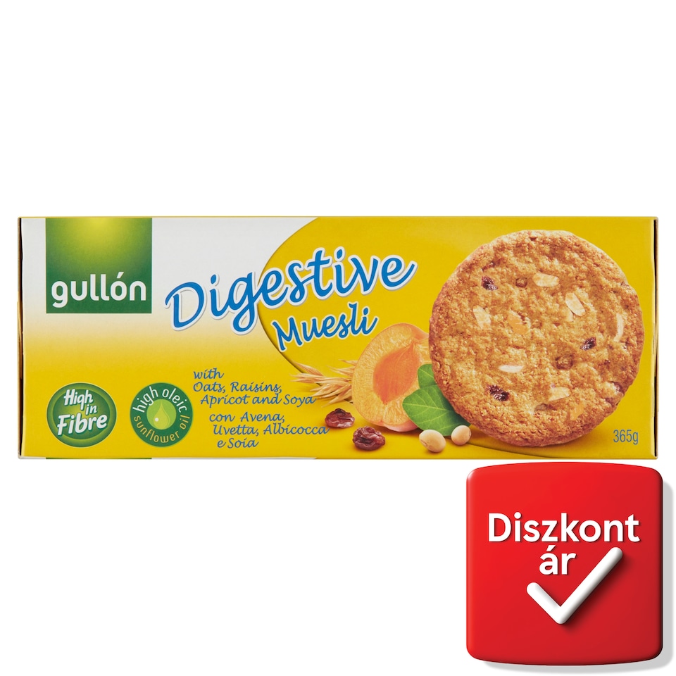 Gullón Digestive müzlis keksz 365 g  1. kép