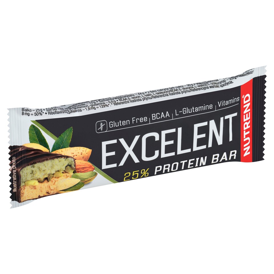 Nutrend Excelent Protein Bar Double příchuť mandle + pistácie s pistáciemi 40g
