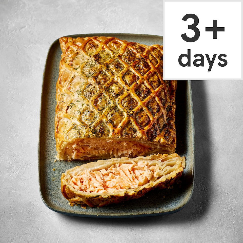 image 1 of 56. Tesco Finest Salmon Wellington 795g (Serves 4)
