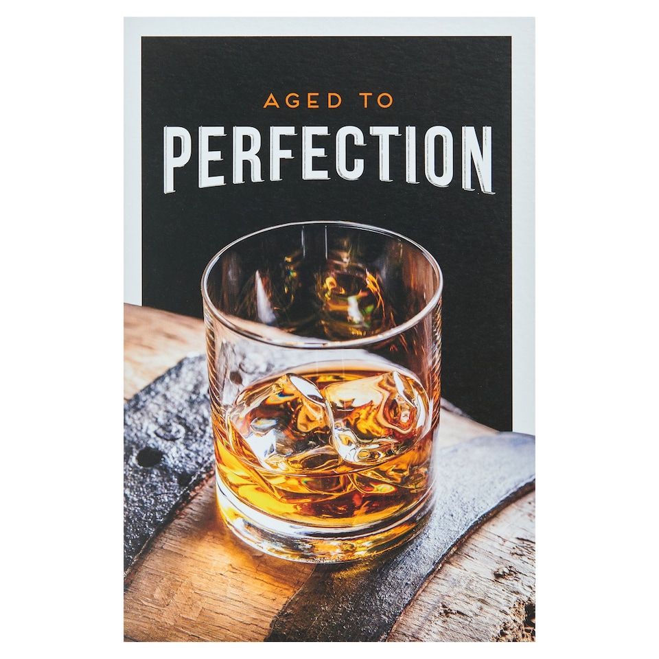 Gibson Birthday Card Photograpic Whiskey