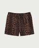 image 4 of F&F Leopard Print Drawstring Shorts in Multi Brown