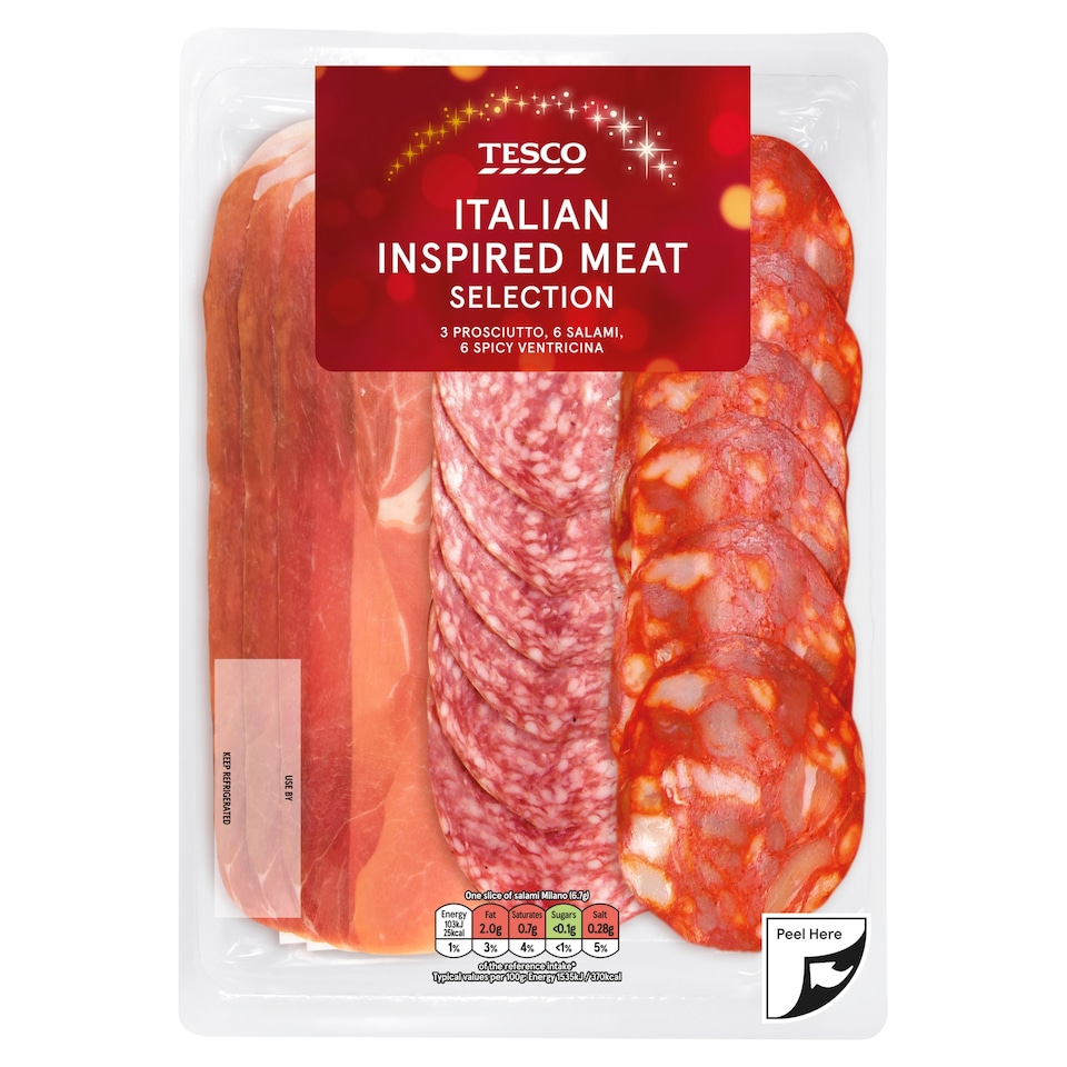 Tesco Italian Inspired Meat Selection 120G