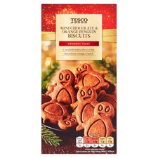 Tesco Mini Chocolate And Orange Penguins 100G