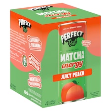 PerfectTed Matcha Energy Juicy Peach 4x250ml