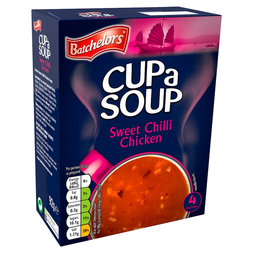 image 1 of Batchelors Cup a Soup Sweet Chilli Chicken 4 pack 92g