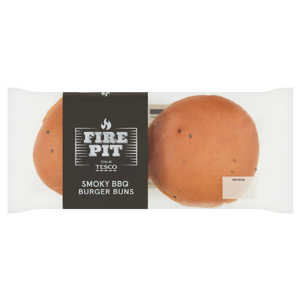 Tesco Fire Pit Bbq Burger Bun 280G