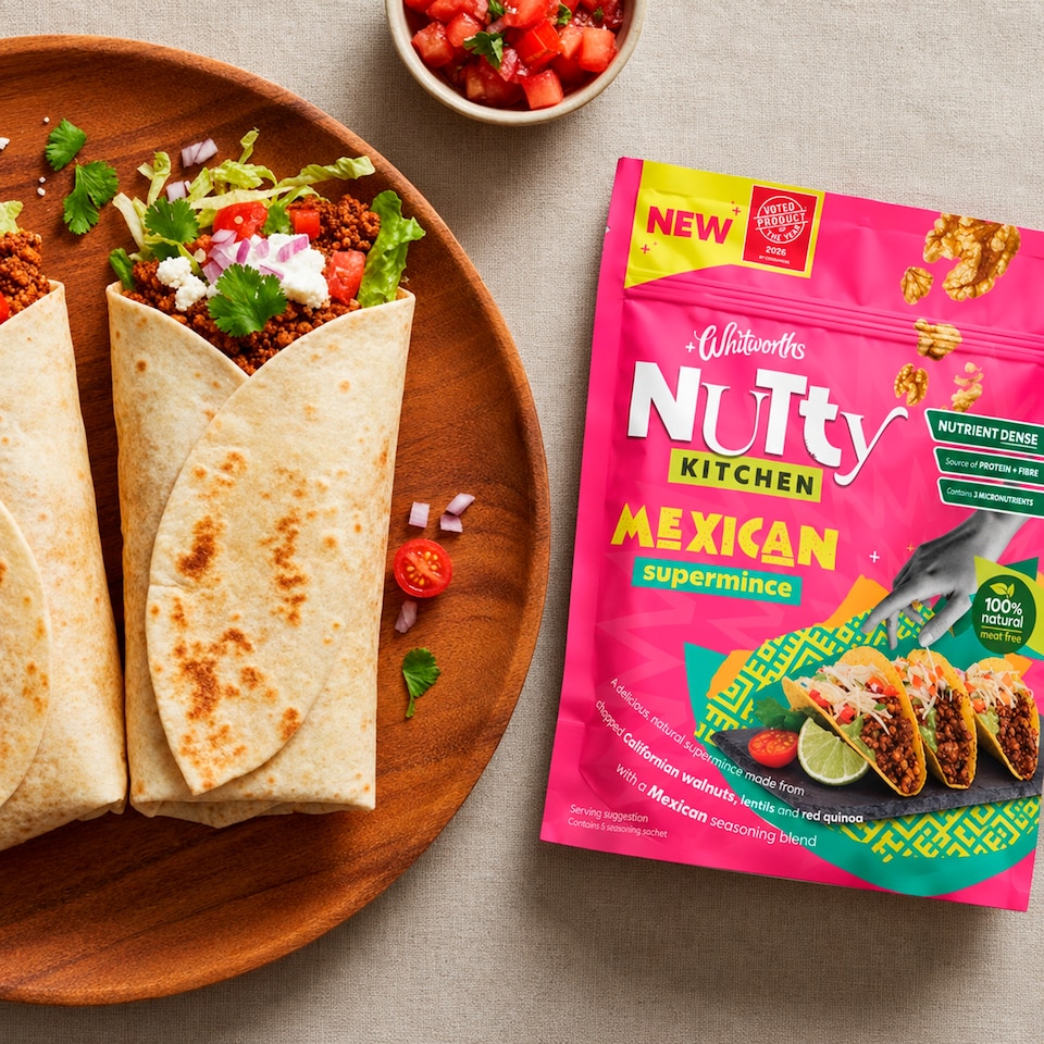 image 1 of Whitworths Nutty Kitchen Mexican Super Mince 200g