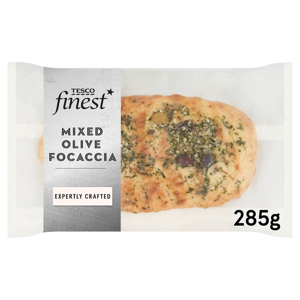 Tesco Finest Mixed Olive Focaccia 285g