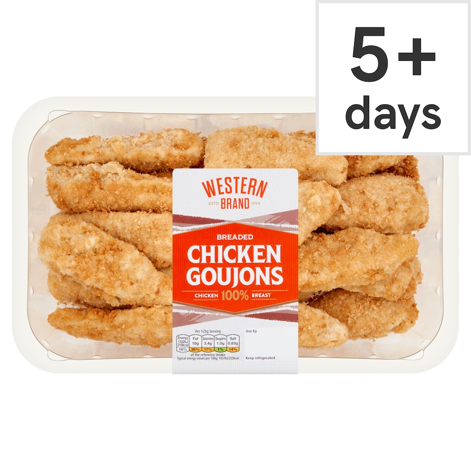 Western Brand Breaded Chicken Goujons 700G