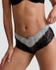 image 1 of F&F 3-Pack Leopard Print Lace Trim Knickers in Multi