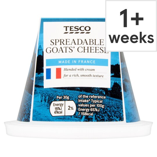 Tesco Spreadable Goats Cheese 150G Tesco Groceries