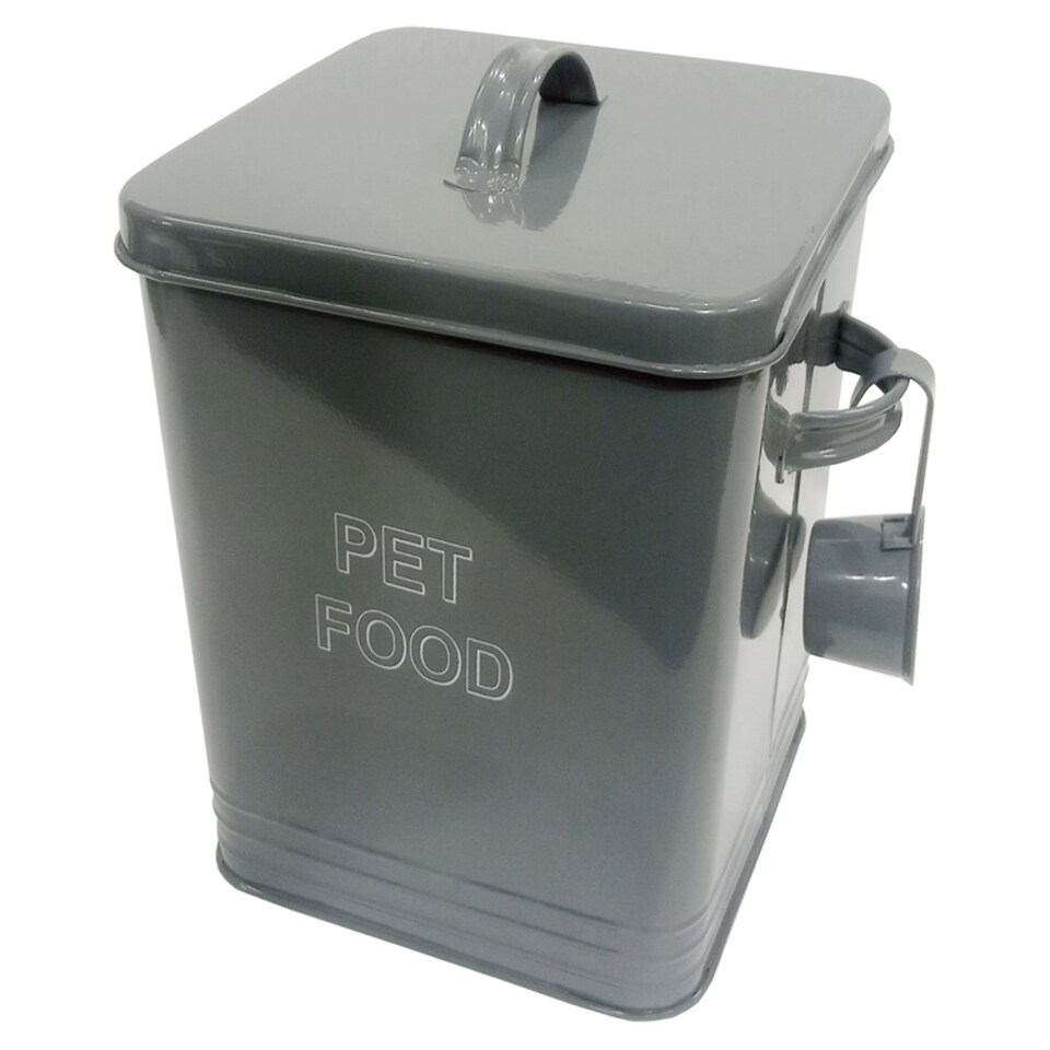 Tesco Pet Food Metal Cannister Medium