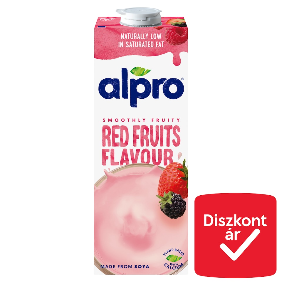 Alpro UHT Red Fruit Soy Drink with Added Calcium and Vitamins 1 l