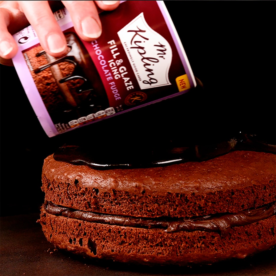 image 1 of Mr Kipling Fill & Glaze Icing - Chocolate Fudge 400g