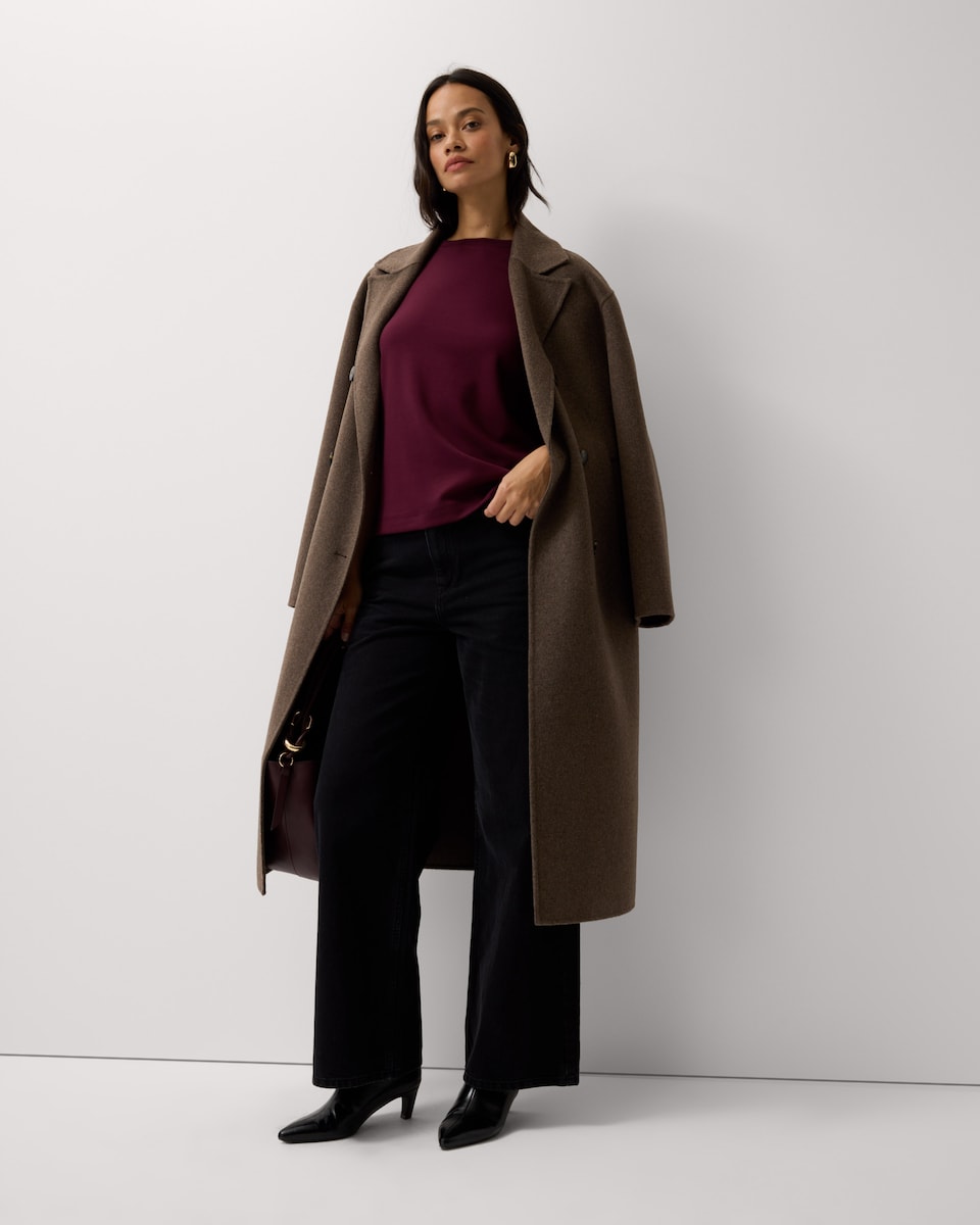 image 1 of F&F Scuba Oversized Fit Top in Purple